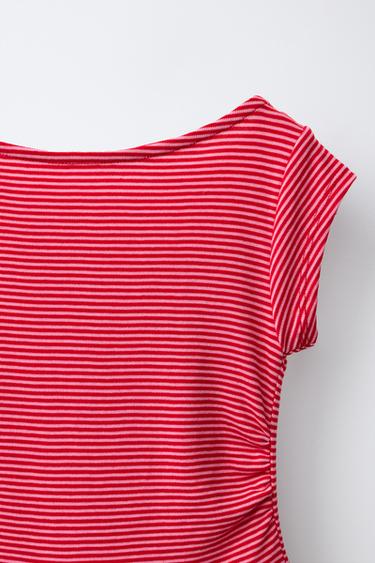 STRIPED JUMPSUIT - Red by Zara - Image 2