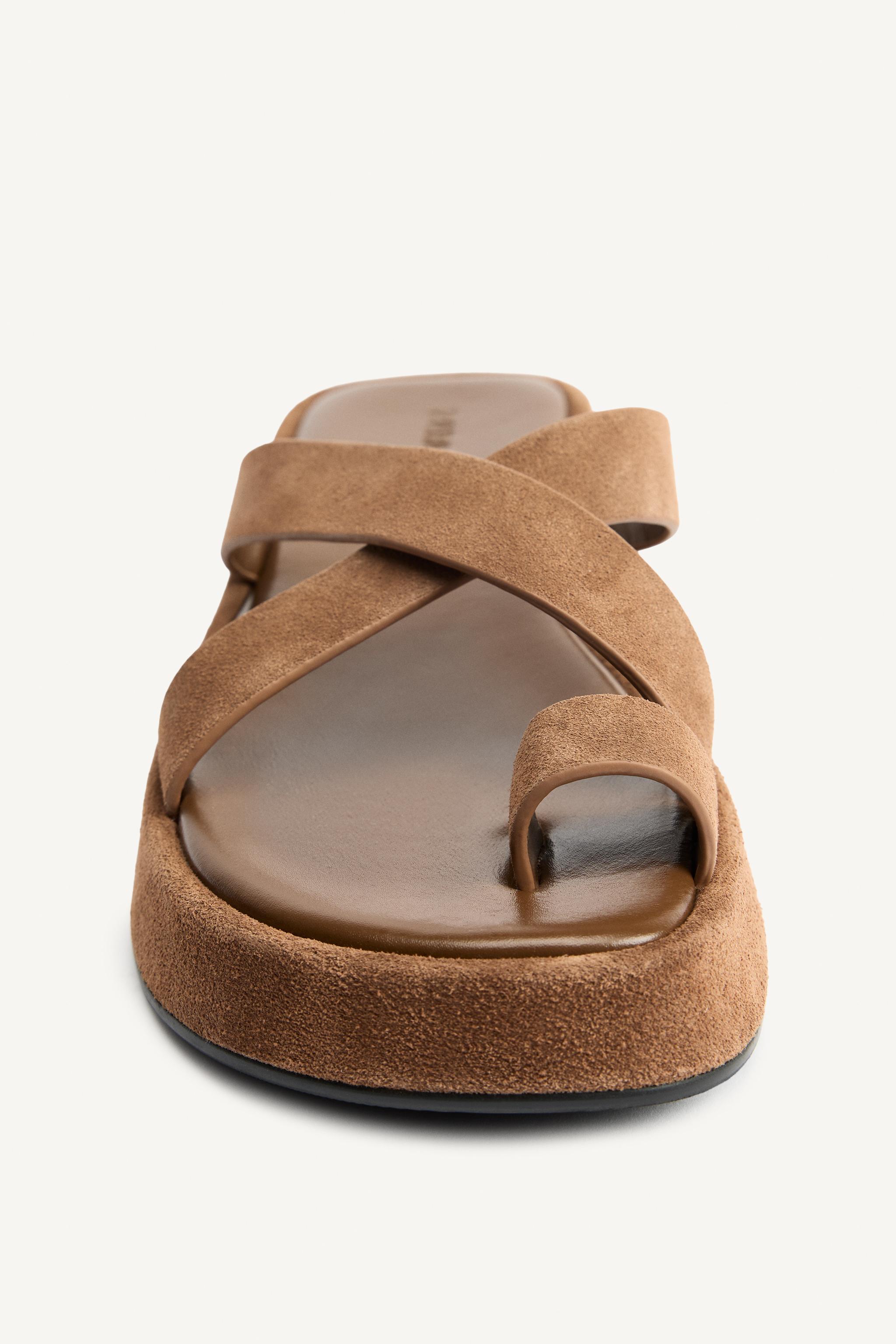 サンダル・ミュール ZARA SRPLS SD STRPS SNDLS 4601/610 SD STRPS SNDLS - Brown | ZARA United States