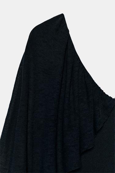 LONG KNIT DRESS - Dark navy by Zara - Image 9