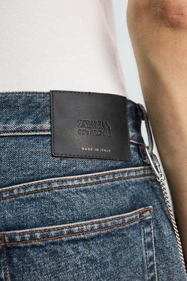 Zara JEANS STRAIGHT ANKLE FIT LIMITED EDITION - 藍色