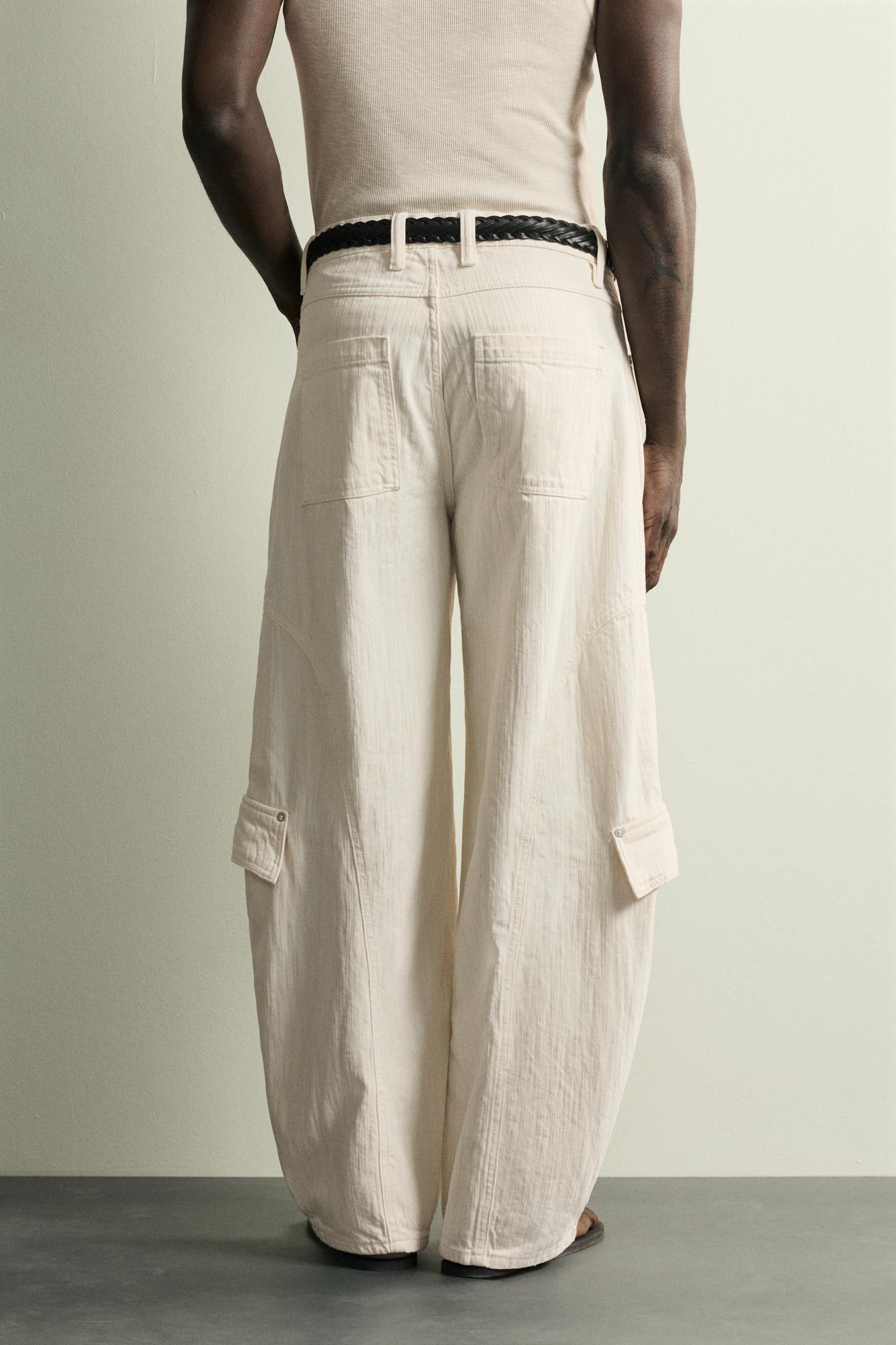 BALLOON FIT CARGO JEANS