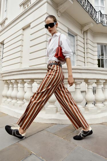 PANTALÓN RAYAS CINTURÓN - Rayas de Zara