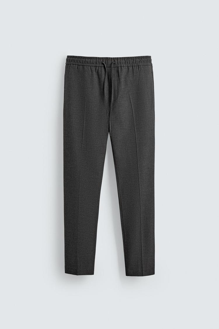 ZARA COMFORT FIT JOGGER WAIST TROUSERS