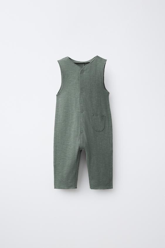 PETO LARGO LISO - Verde medio de Zara - Imagen 0
