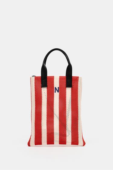 CUT-OUT EFFECT MINI TOTE BAG - Red by Zara - Image 7