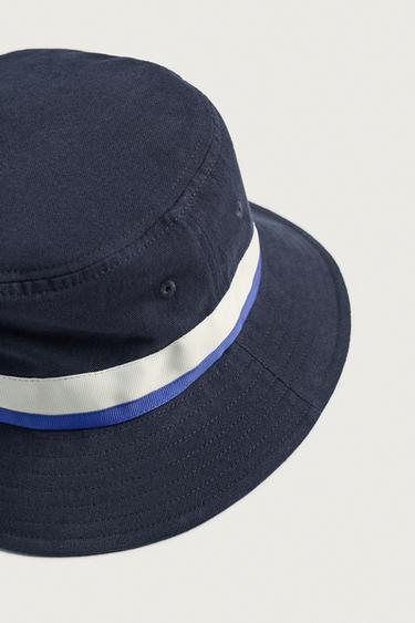 0FR. PARIS X ZARA CONTRAST BUCKET HAT — Blue 2