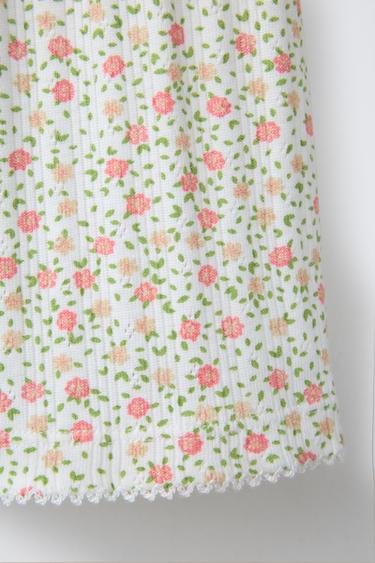 2-6 ANS/ PYJAMA CÔTELÉ FLEURS - Écru de Zara - Image 6
