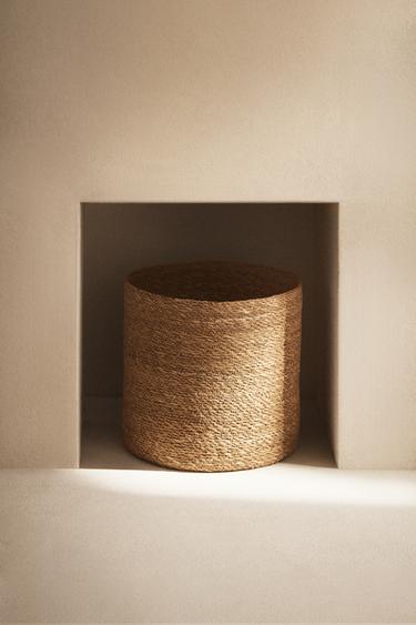 PANIER EN ALGUES - Beige clair de Zara - Image 4