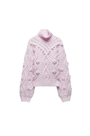 WOOL BLEND KNIT SWEATER