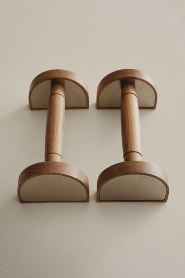 PACK OF OAK WOOD PUSH-UP BARS (PACK OF 2) - P by Zara