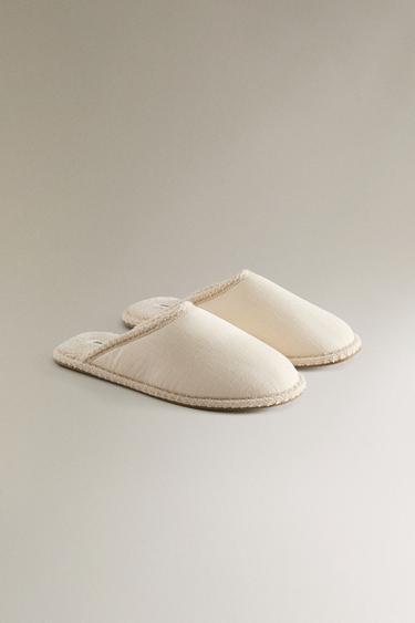 MULES COTON - Marron sable de Zara - Image 1