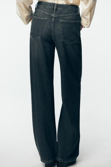 JEANS Z1975 STRAIGHT FIT HIGH-WAIST - Blue / Green by Zara - Image 4