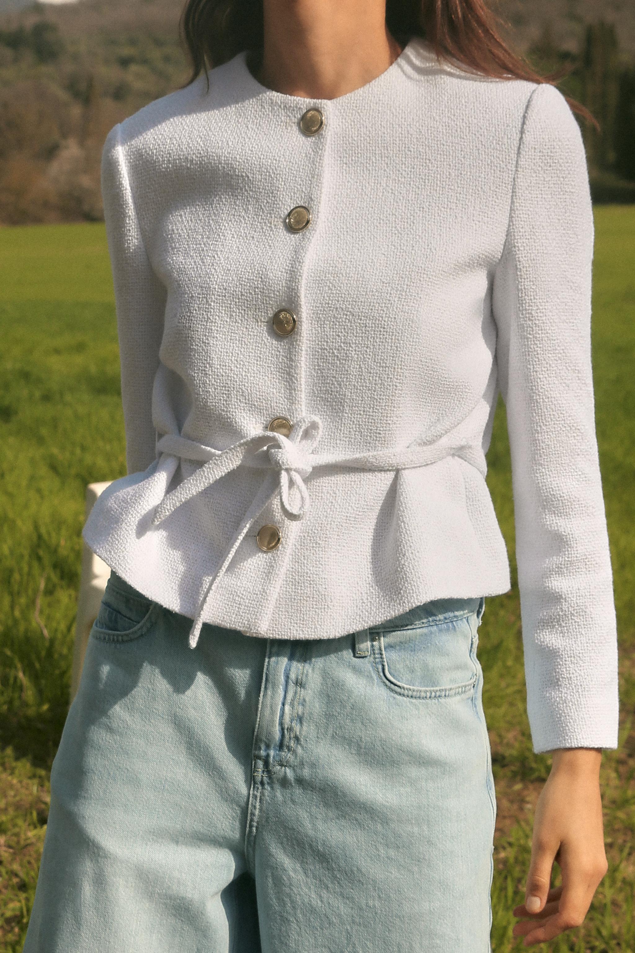 Women s White Jackets Explore our New Arrivals ZARA Canada