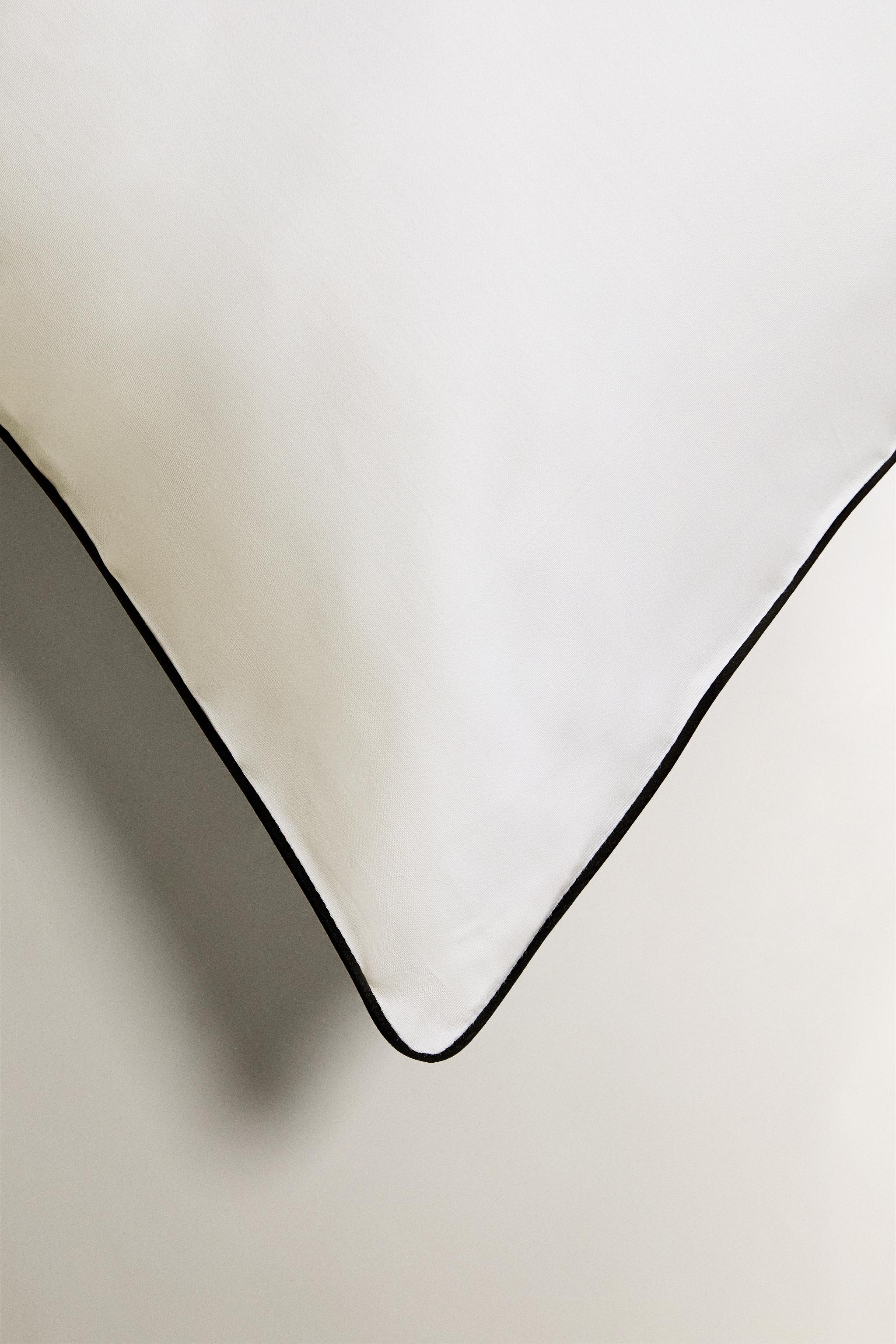 SATEEN PILLOWCASE WITH TRIM