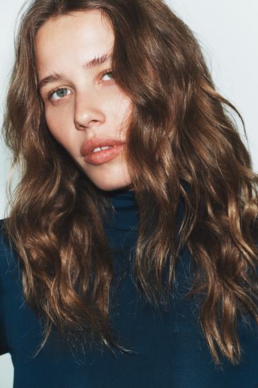 Zara 聚醯胺綁帶連體衣 - 海藍色