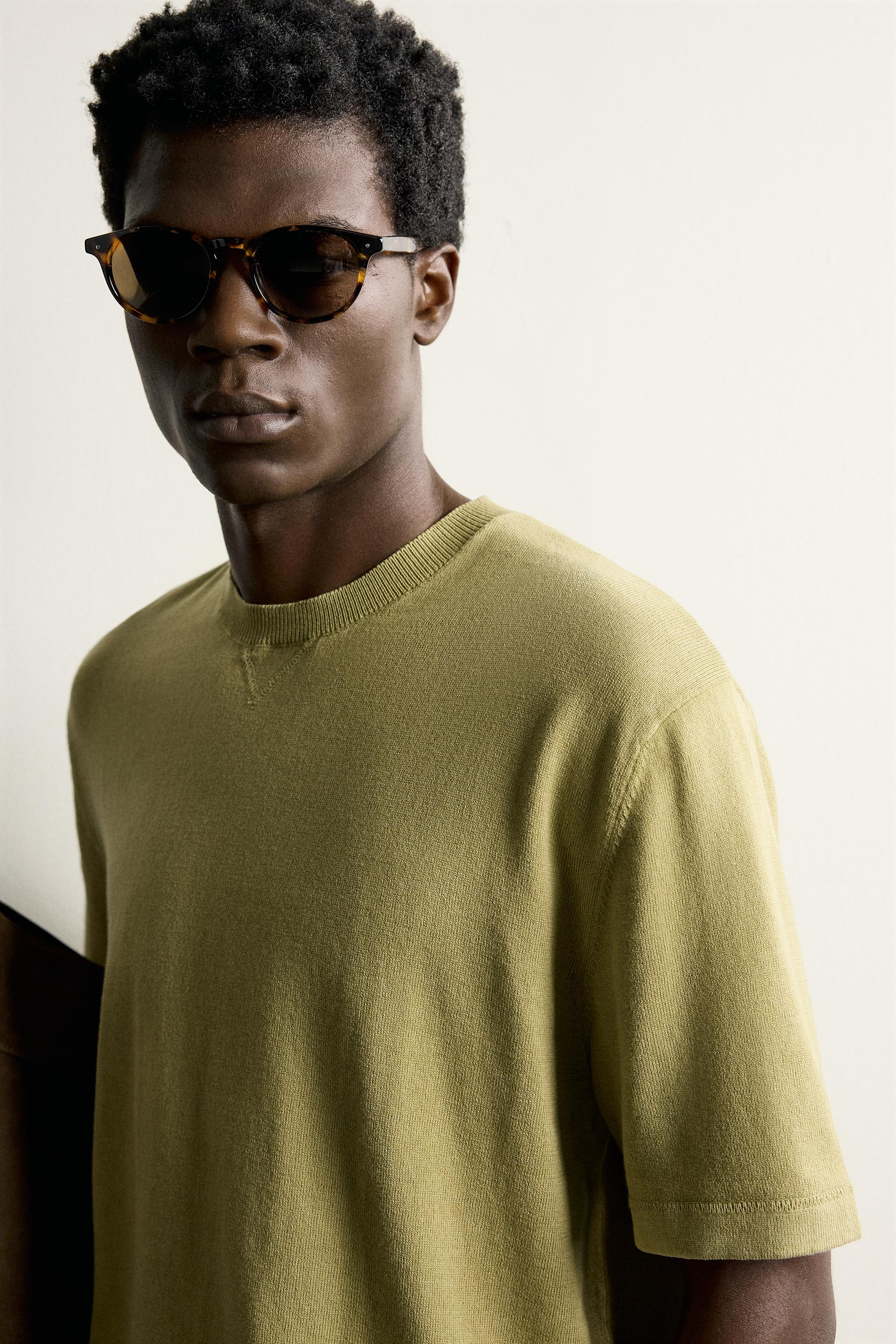 T-SHIRT EN MAILLE REGULAR FIT