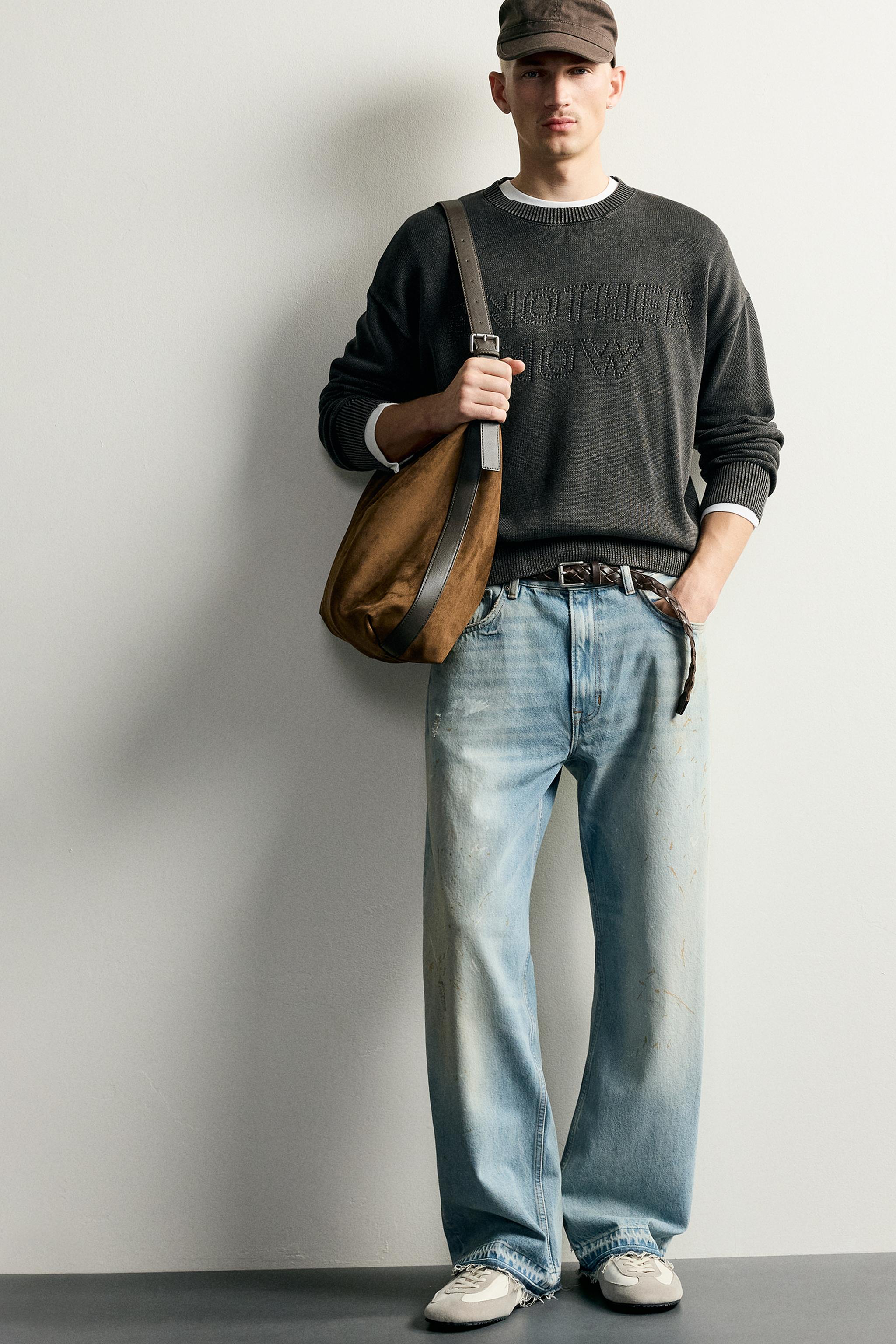 Zara RELAXED FIT TERS DİKİŞLİ KAZAK görsel 8