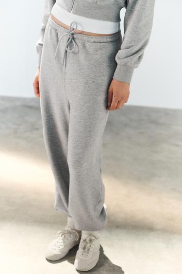 FLEECE JOGGER PANTS — Gray marl 2