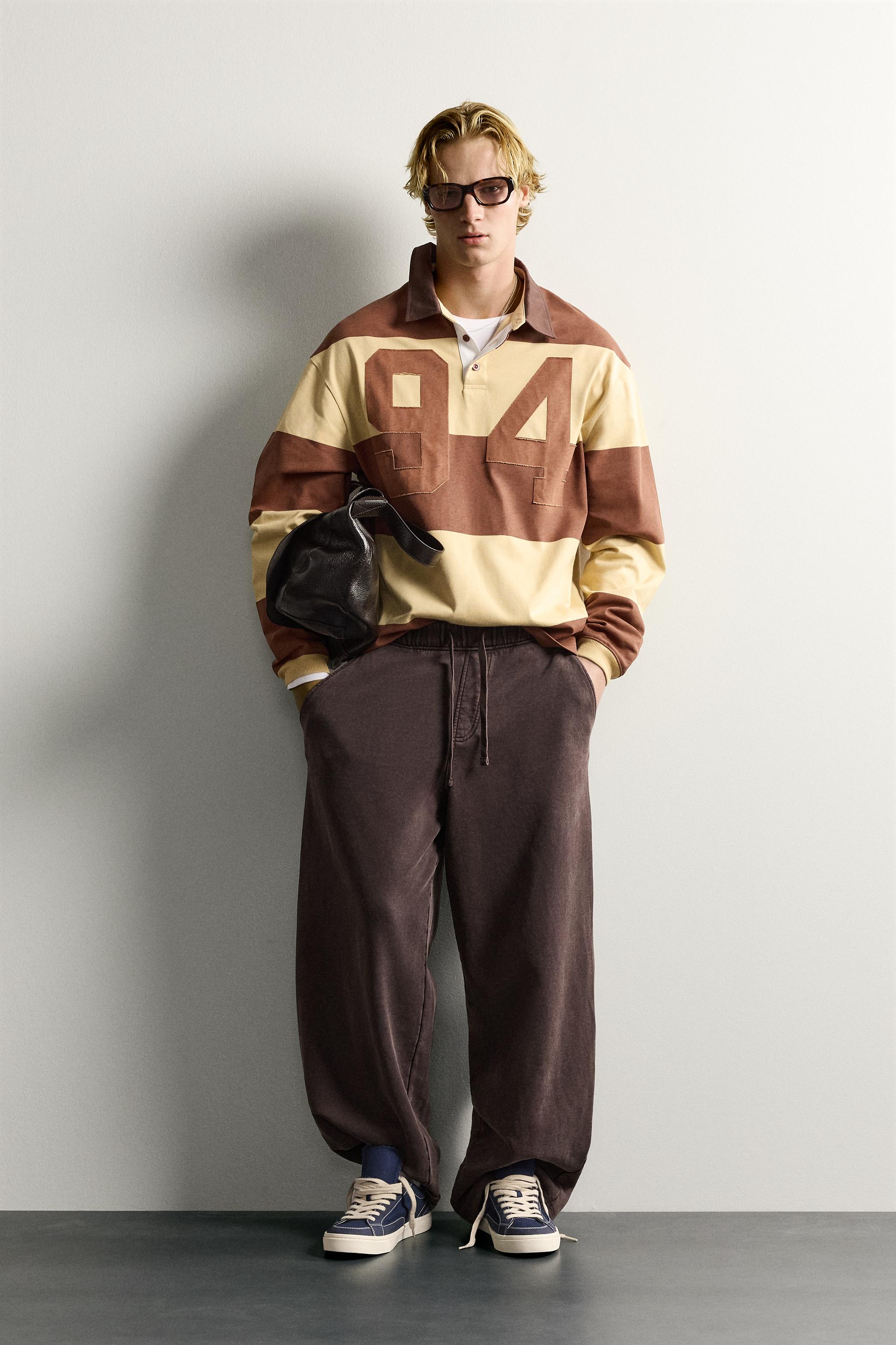 RELAXED FIT WASHED SWEATPANTS