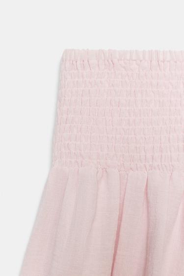 PANTALON BAGGY À TAILLE ÉLASTIQUE - Rose clair de Zara - Image 2