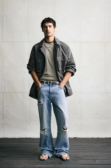 TECHNICAL UTILITY POCKET JACKET - Anthracite grey by Zara