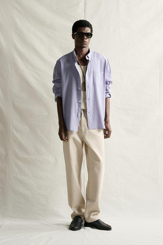 CHEMISE EN VOILE DE COTON - Lavande de Zara - Image 0