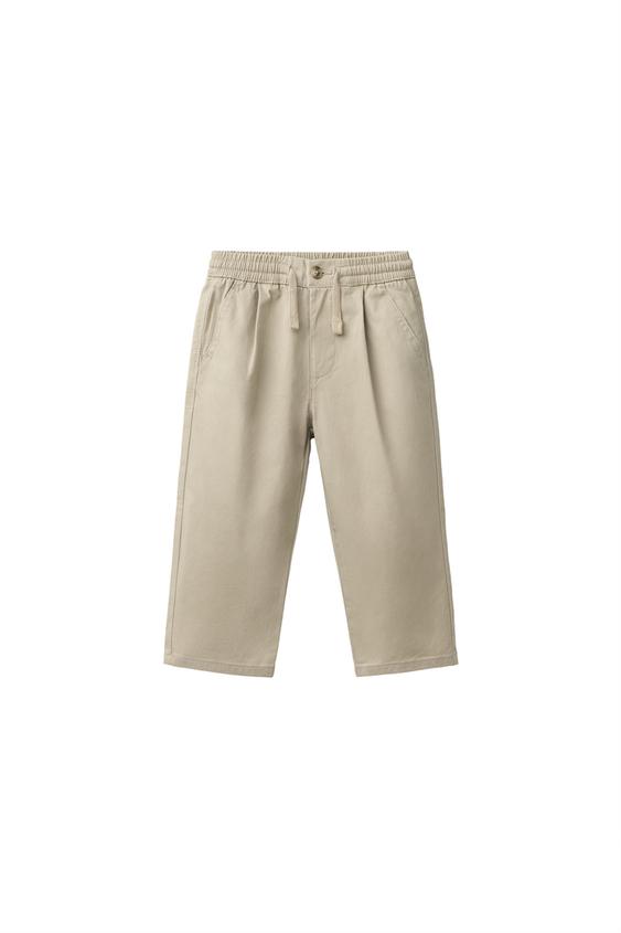 Zara JOGGER CHINO PANTS - Beige - Image 0