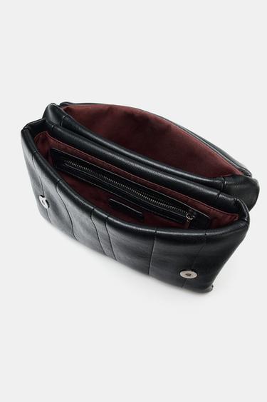 SAC BANDOULIÈRE MATELASSÉ AVEC CHARMS - Noir de Zara - Image 7