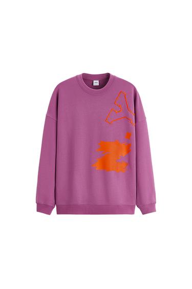 PRINTED SLOGAN SWEATSHIRT