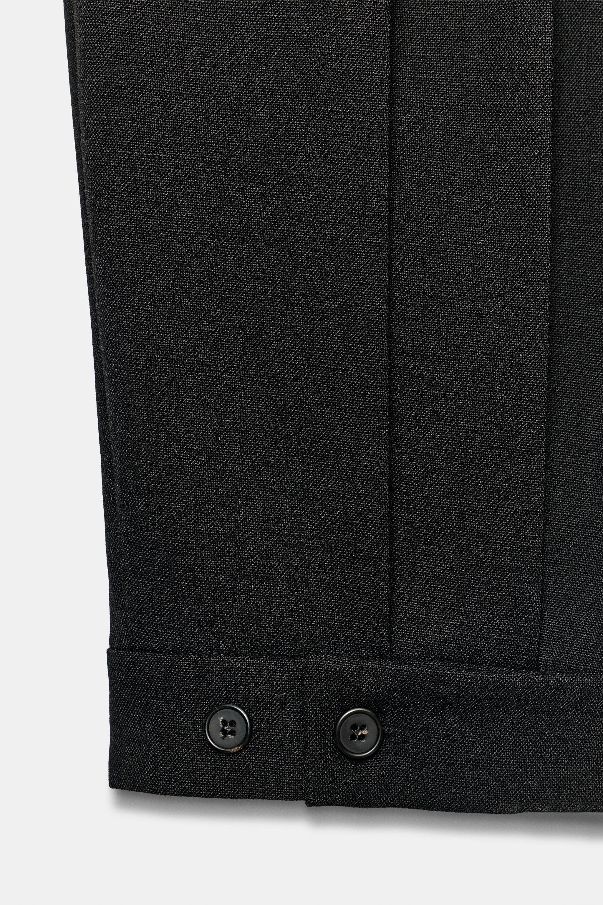ZW COLLECTION PLEATED TROUSERS WITH TABS