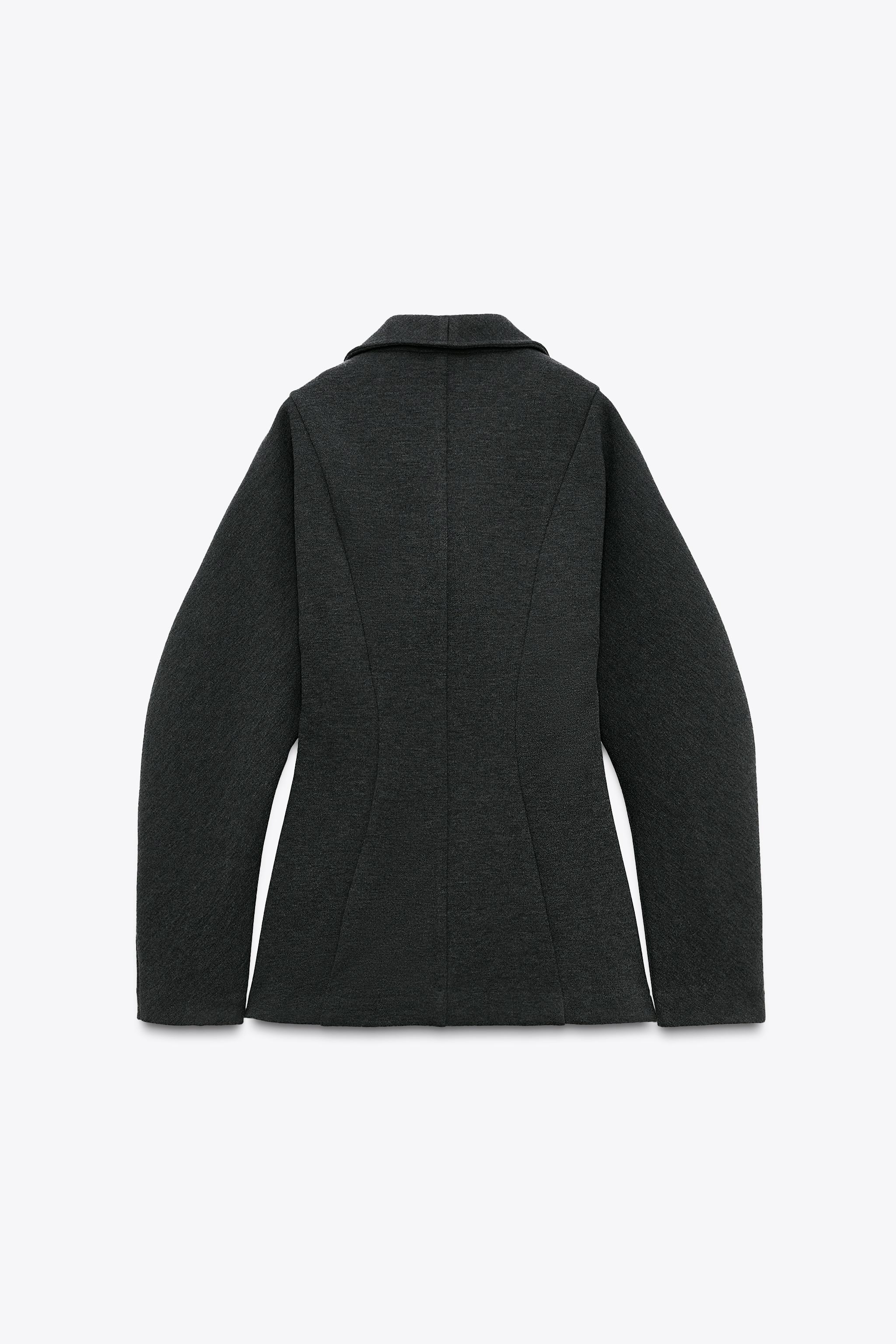 ZARA フィットバルーンスリーブ ジャケット 5063/302 FITTED BALLOON SLEEVE JACKET - Gray | ZARA United States