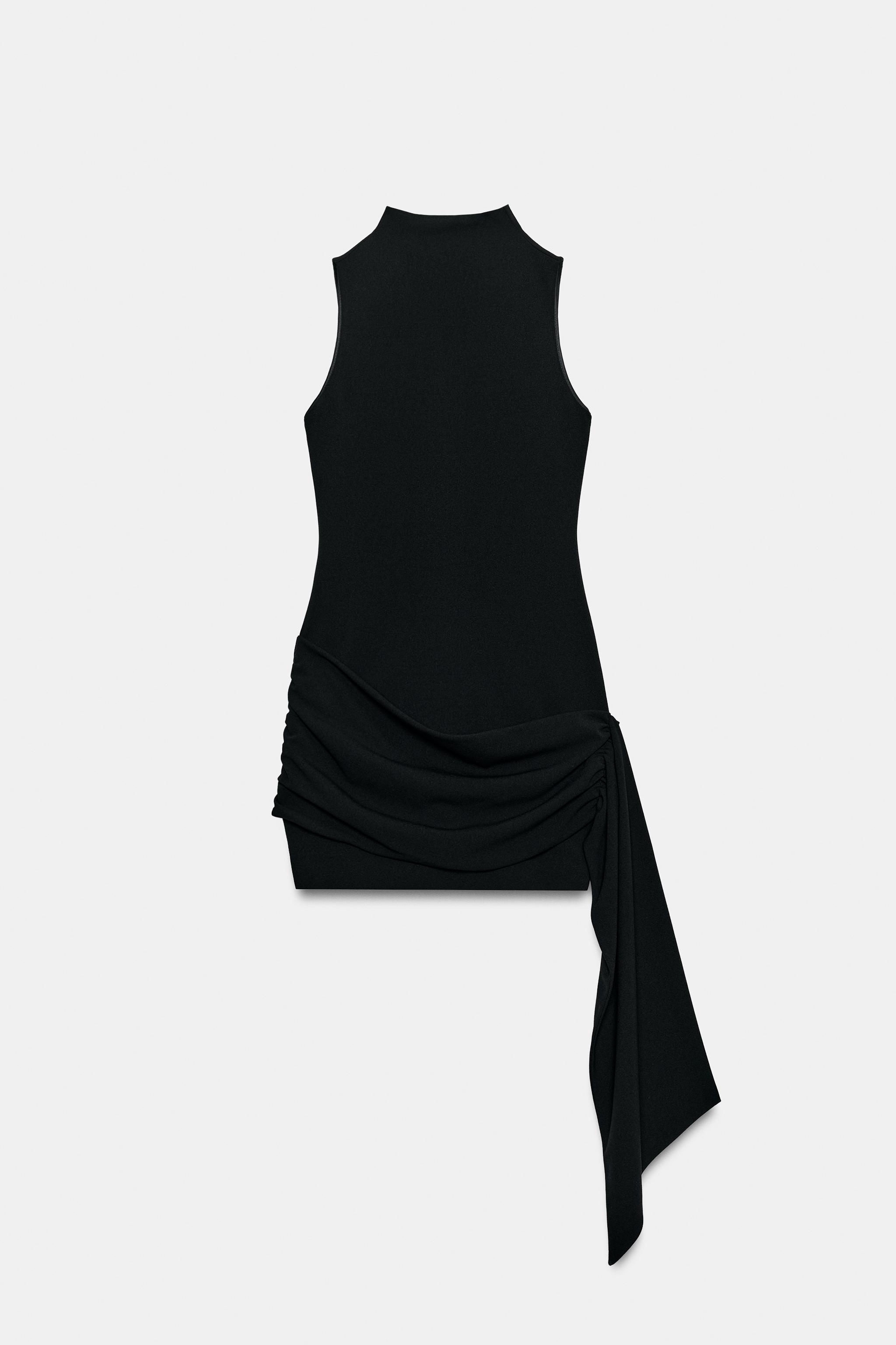 MINI DRESS WITH SASH - Black | ZARA South Africa
