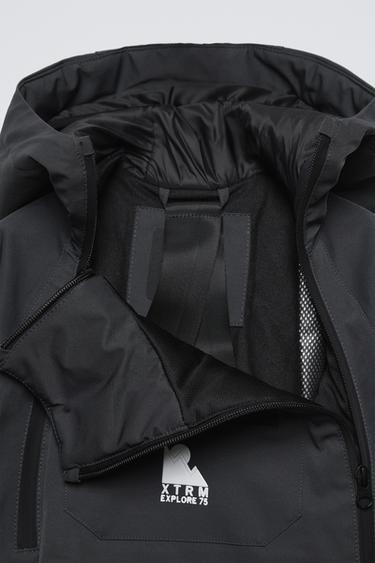 WATER-REPELLENT AND WINDPROOF RECCO® SYSTEM KANGAROO JACKET - SKI COLLECTION - Black by Zara - Image 4