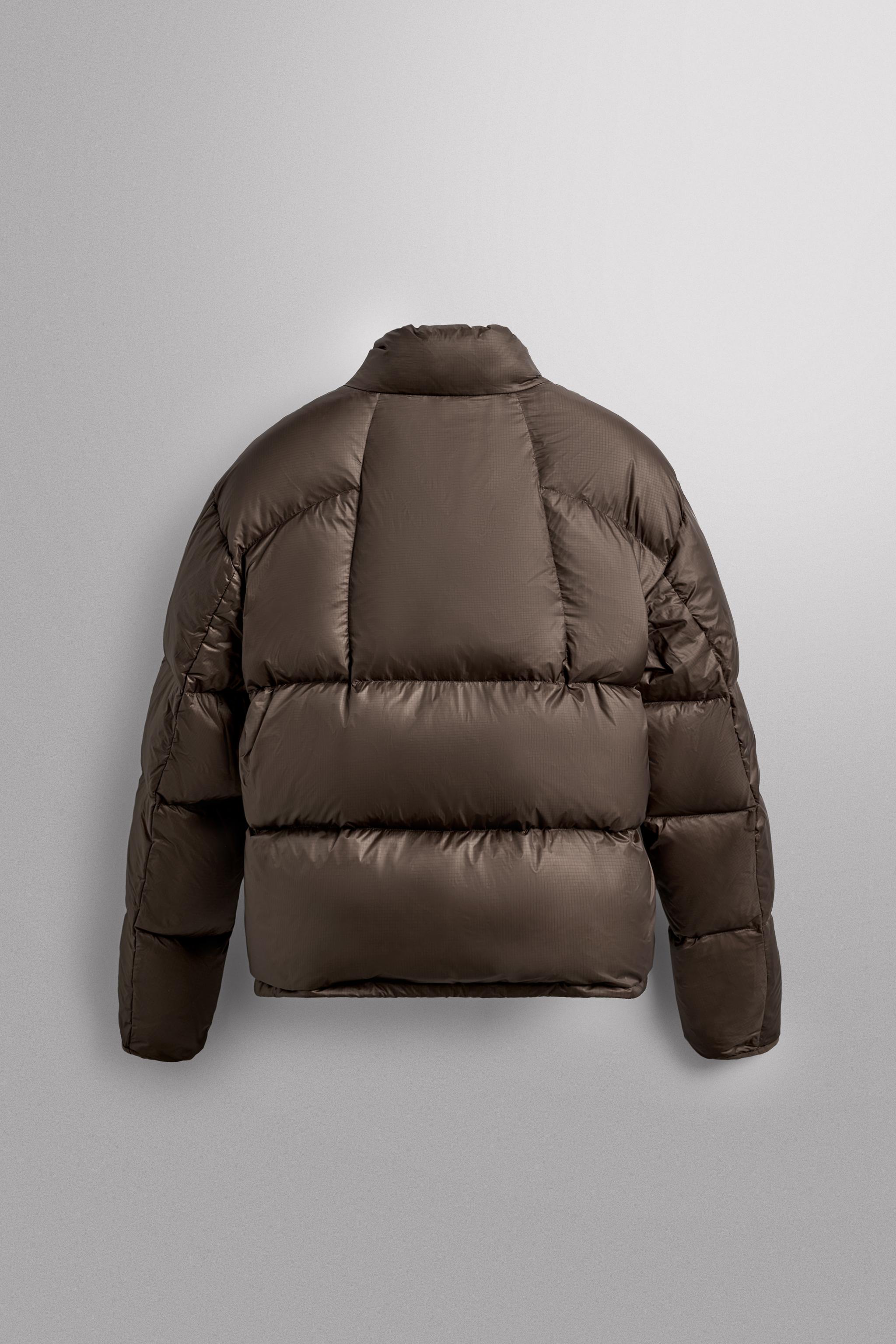 100% フェザーダウンジャケット - ダークオレンジ | ZARA Japan