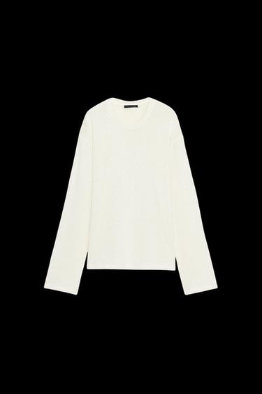 CUT-OUT KNIT TOP - Oyster-white by Zara - Image 0