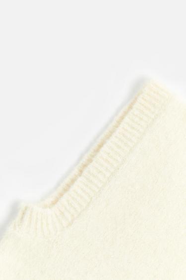 KNITTED ALPACA BALACLAVA - Ecru by Zara - Image 4