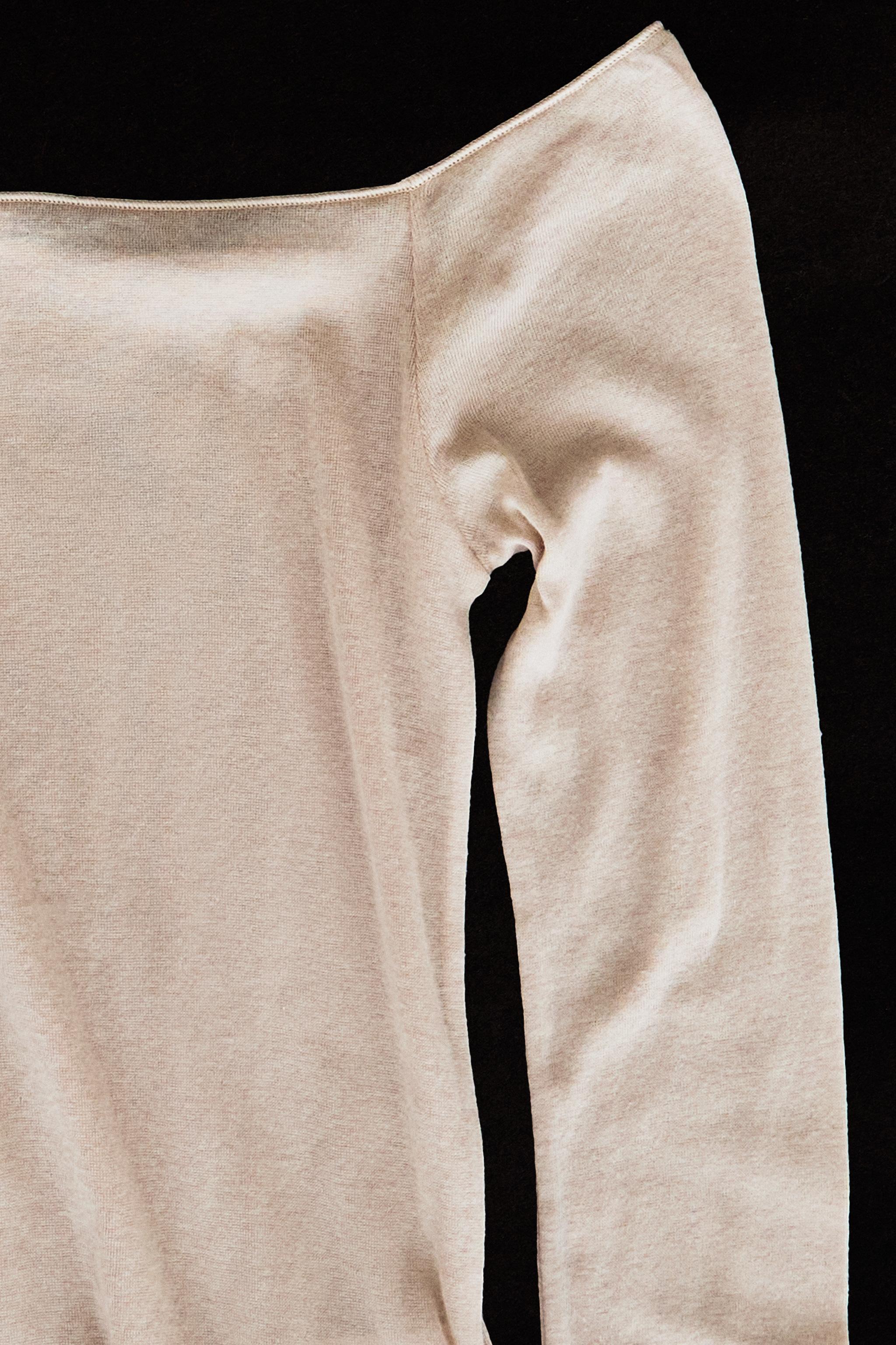 FINE LONG-SLEEVE COTTON T-SHIRT