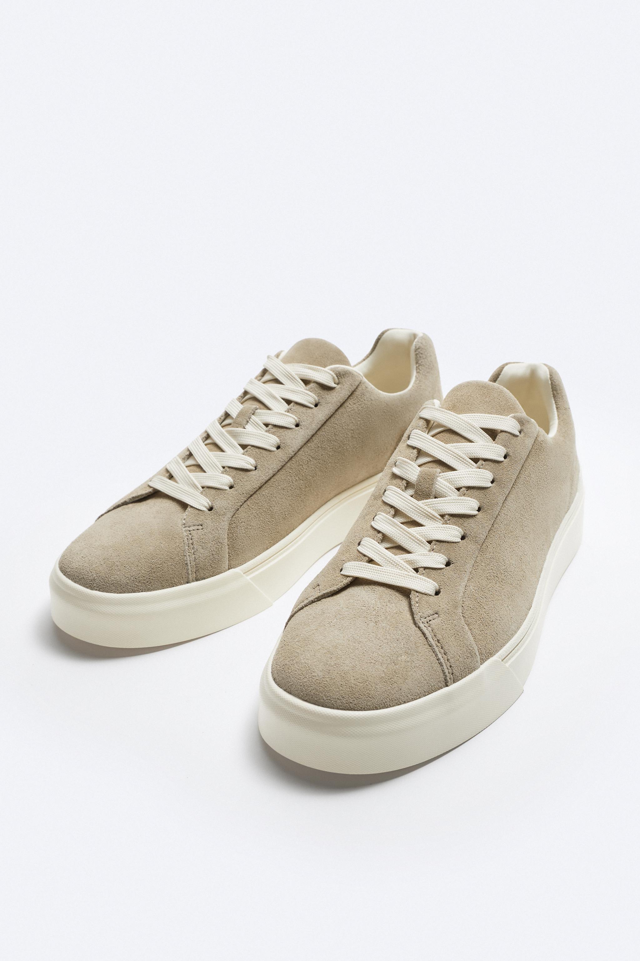 Zara clearance suede sneakers