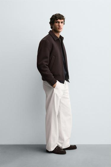 WOOL - CASHMERE MANTECO ® JACKET - Dark brown by Zara - Image 3