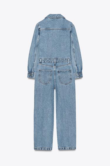 Z1975 DENIM JUMPSUIT - Mid-blue by Zara - Image 6