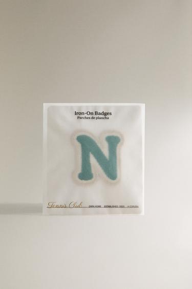 THERMO-ADHESIVE LETTER N PATCH - Blue by Zara - Image 4
