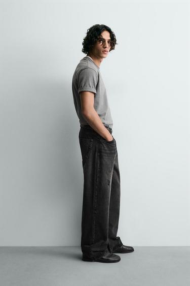 LOOSE FIT JEANS - Charcoal by Zara - Image 3