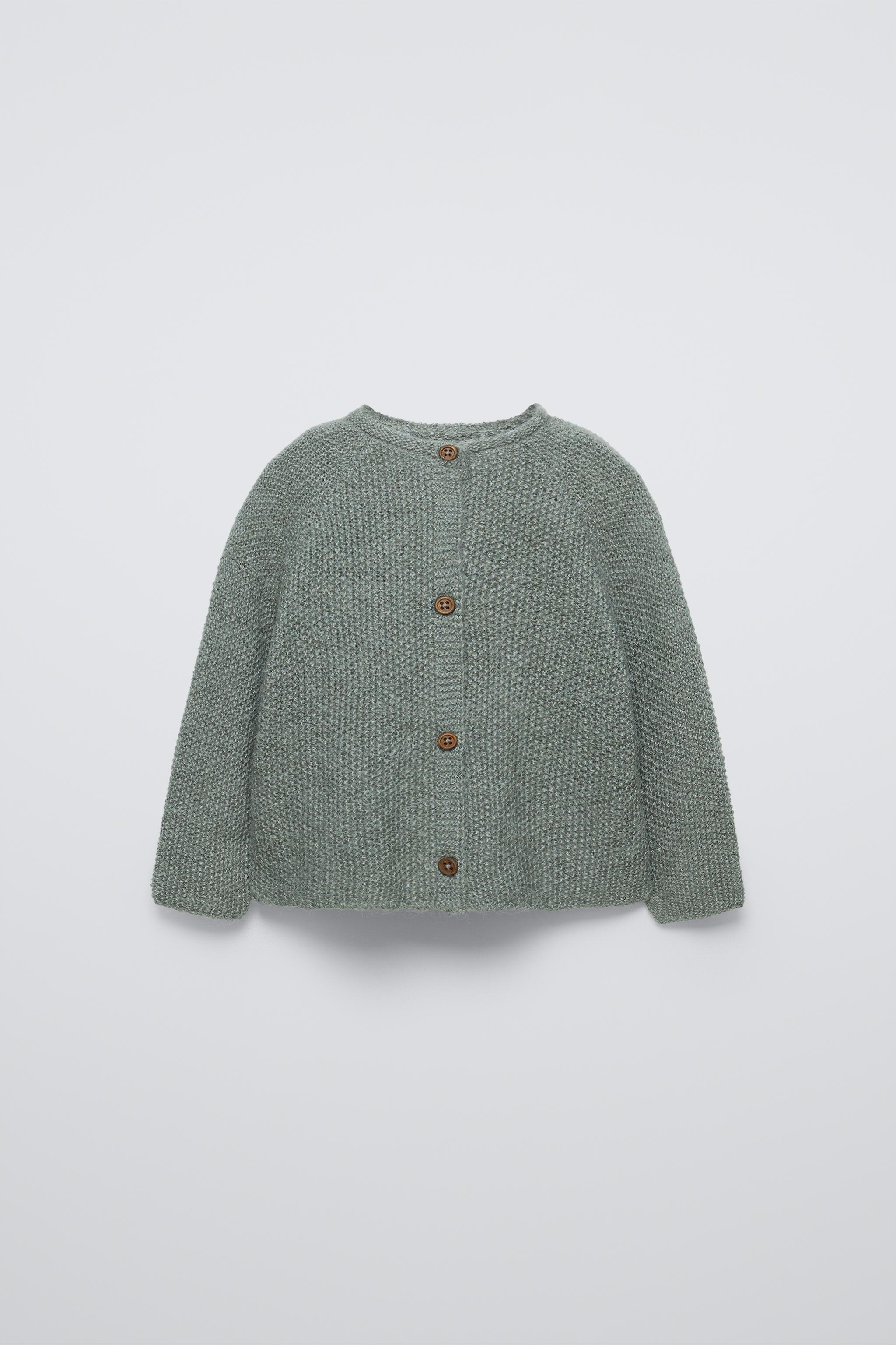 MOSS STITCH 2-IN-1 JERSEY JACKET - Sage Green | ZARA New Zealand