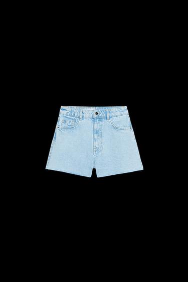 Z1975 HIGH-WAIST DENIM SHORTS - Indigo by Zara - Image 0