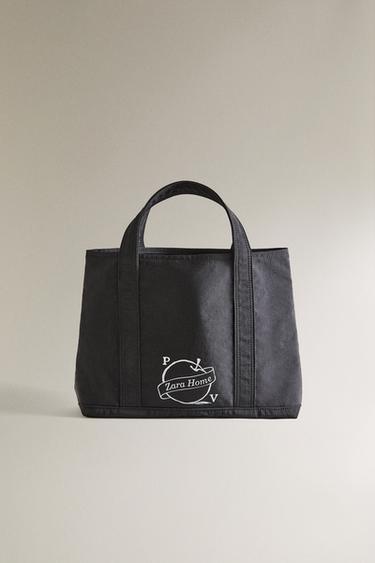 "POINT OF VIEW" 나일론 토트백 - Zara의 블랙 - 이미지 0