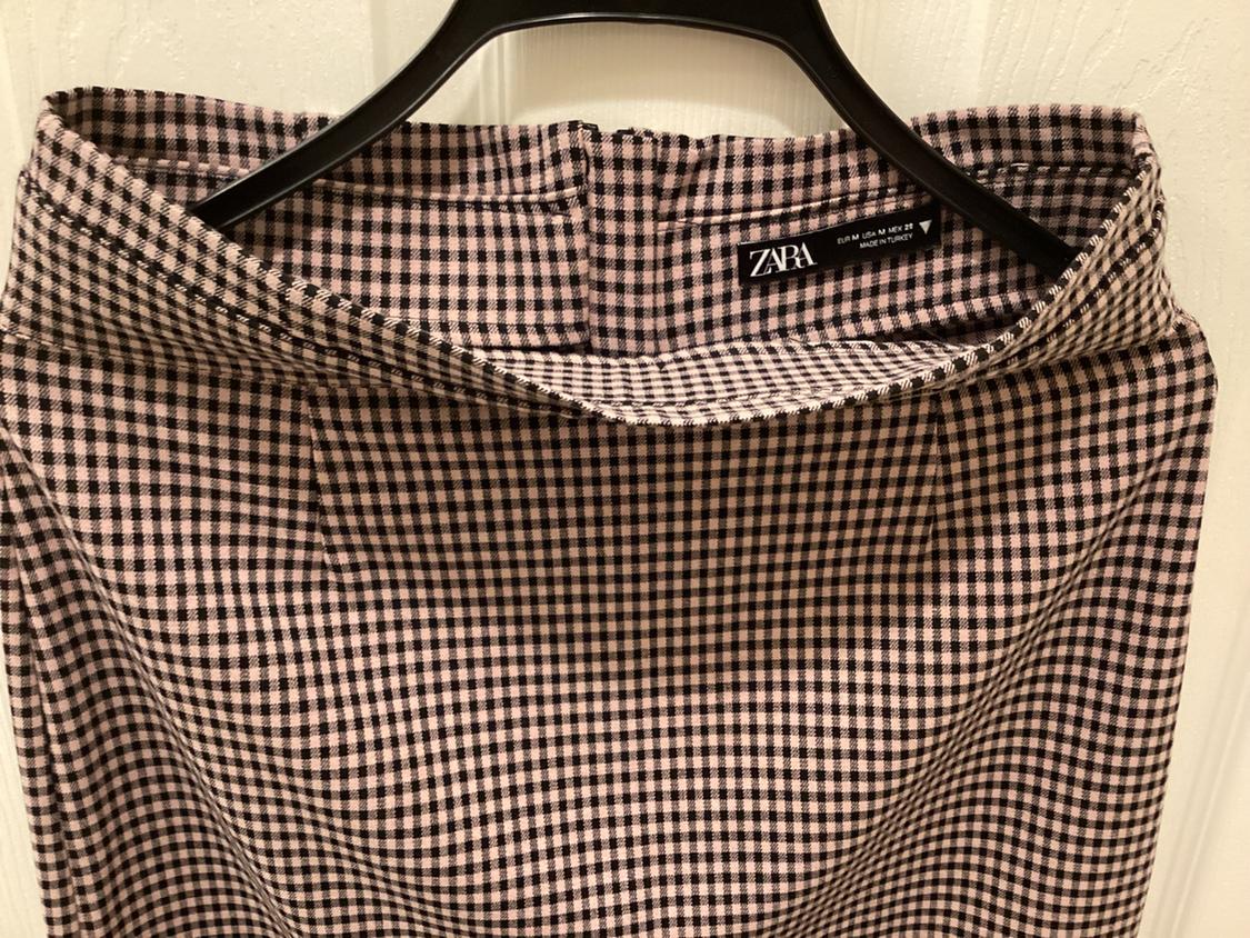 MIDWAIST CHECKED MIDI SKIRT - Image 3