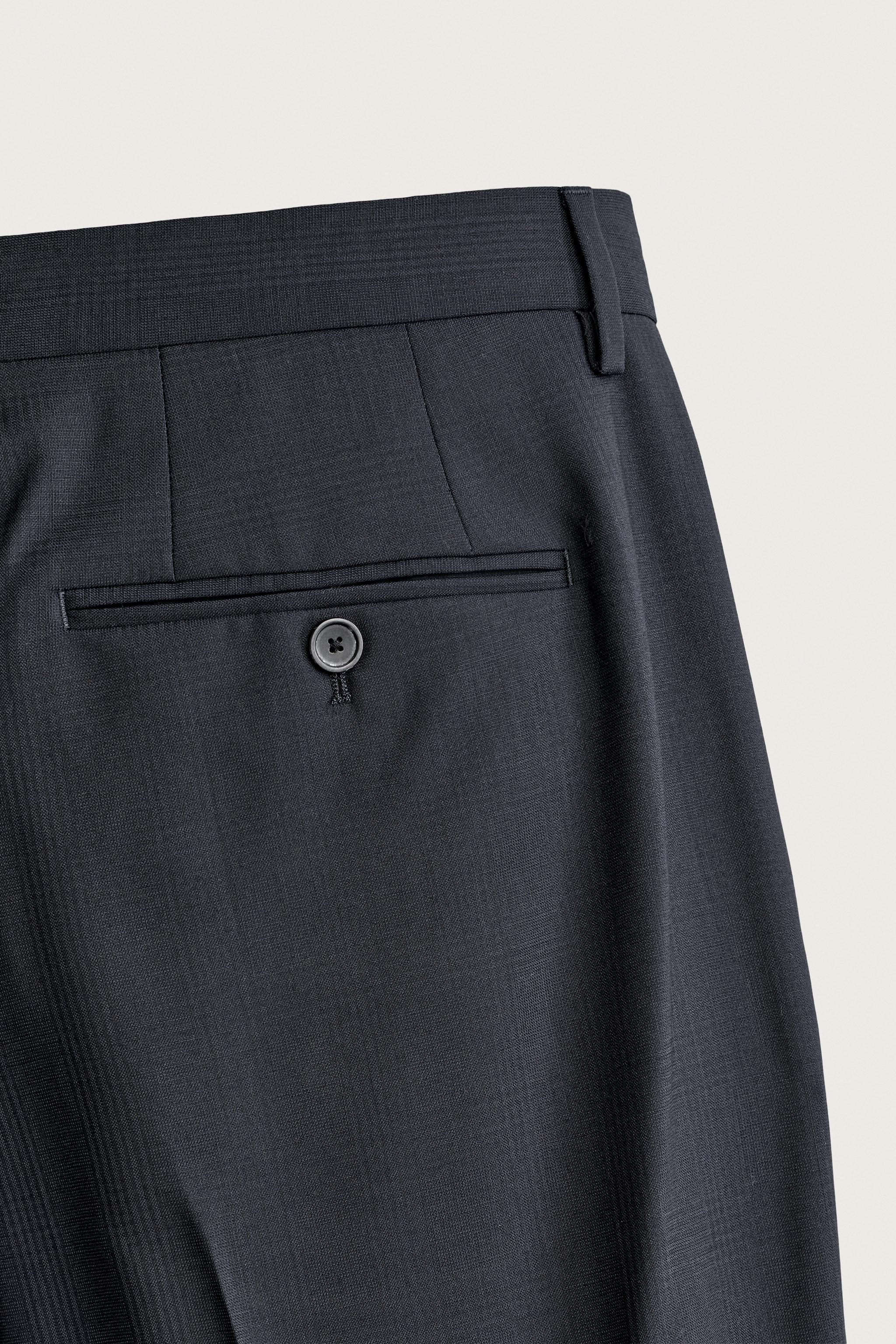 PANTALON COSTUME CARREAUX 100% LAINE