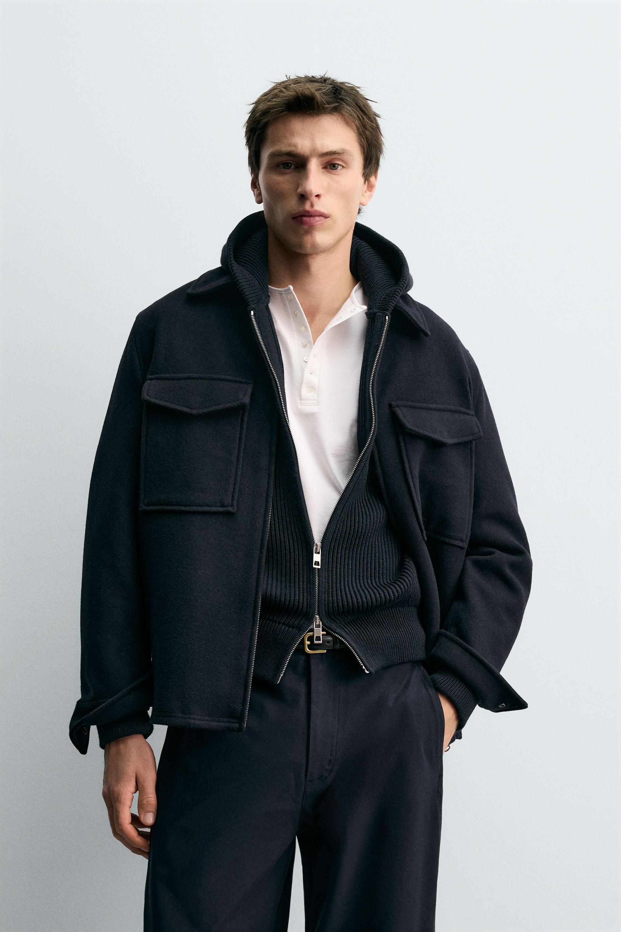 SURCHEMISE REGULAR FIT AVEC LAINE