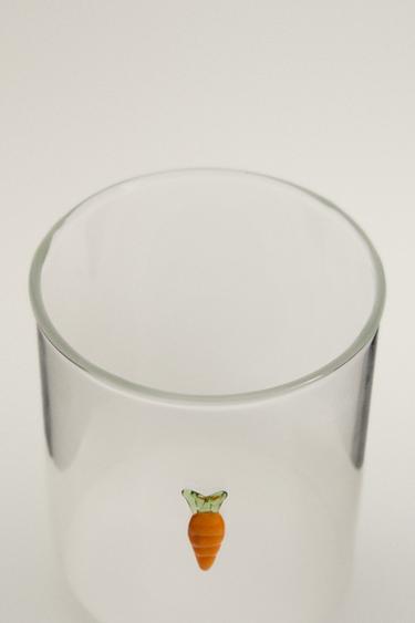 CARROT BOROSILICATE TUMBLER - Orange by Zara - Image 1
