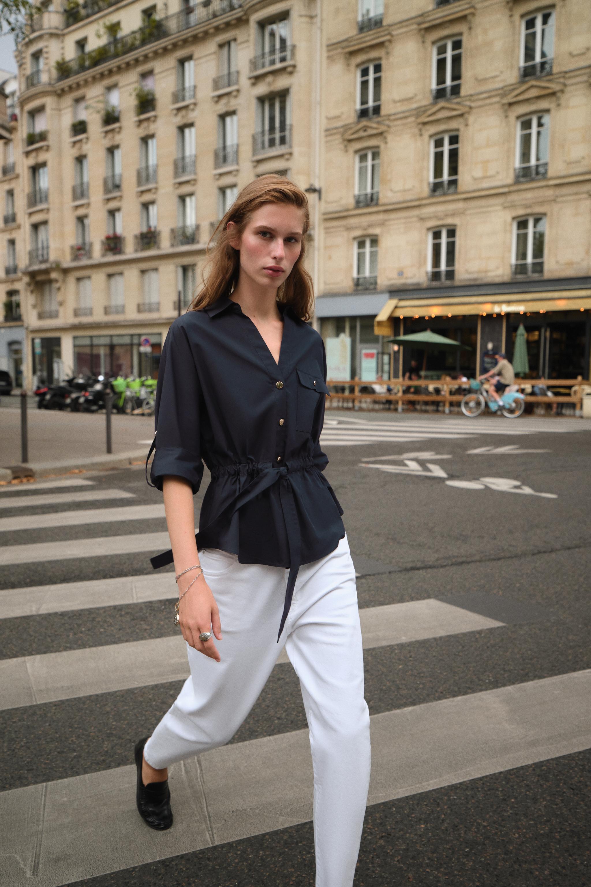 CHEMISE SAFARI EN POPELINE
